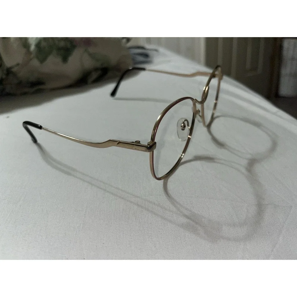 80's Vtg Metro-Welltest 18k EGP Gold Metal ELLA  Frames Sunglasses 54 18 135